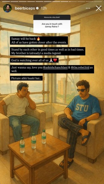 Shared during Ranveer Allahbadia's Instagram AMA