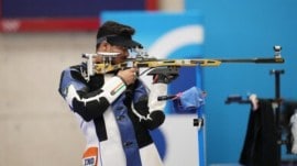 The 50m Rifle 3P finals in Los Angeles Olympics will see shooters competing in only the standing series. (Reuters)