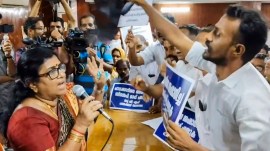k b hedgewar protest in palakkad