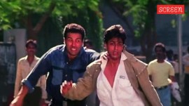 Sunny Deol and Shah Rukh Khan in Darr.