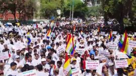 jain protest, pune, mumbai temple demolition,