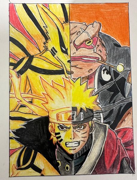 An anime sketch done by Priya Mohan during the break she took because of a collapsed lungs. (Special Arrangement)