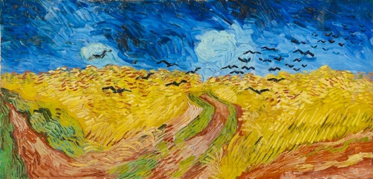 'Wheatfield with Crows' by Vincent Van Gogh. 