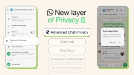 WhatsApp Advanced chat privacy.