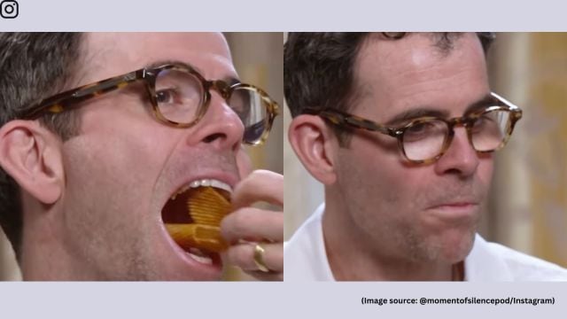 “My kids would steal a bunch, except for the middle one, as he doesn’t like sweets,” Adam Mosseri laughed (Image source: @momentofsilencepod/Instagram)