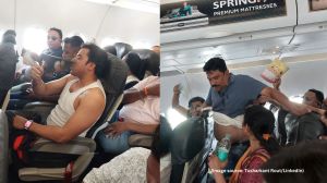 Air India Express addressed the concerns in the comments section, suggesting that air conditioning might feel less effective during take-off (Image source: Tusharkant Rout/LinkedIn)