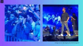 After the performance, Kaushik thanks Amit Trivedi for the opportunity