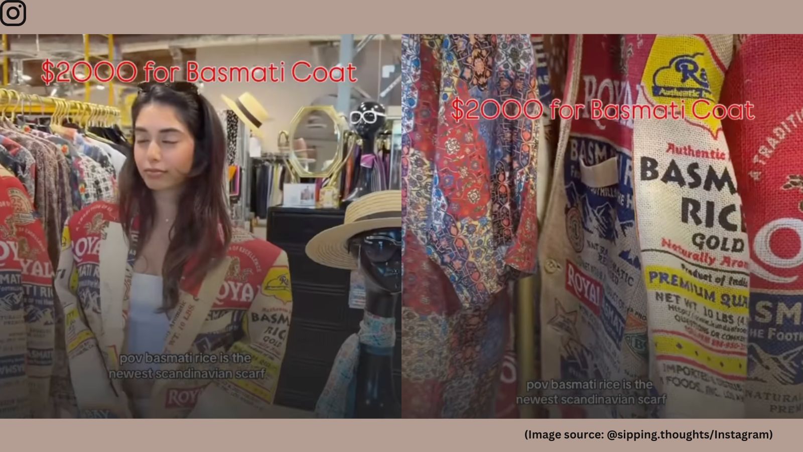 Extra Rice Jacket US store sells Basmati rice sack coat worth Rs 1.6 lakh, stunned ...