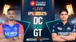 IPL 2025, DC vs GT Live Cricket Score