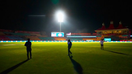 Indian Premier League (IPL 2025) was suspended for a week. On Thursday, the game between Punjab Kings and Delhi Capitals was abandoned mid-way at the HPCA Stadium in Dharamsala. (PHOTO: AP)