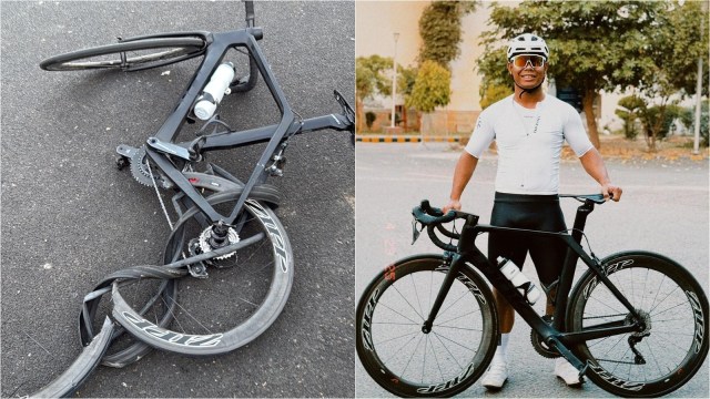 Esow Alben cycling accident
