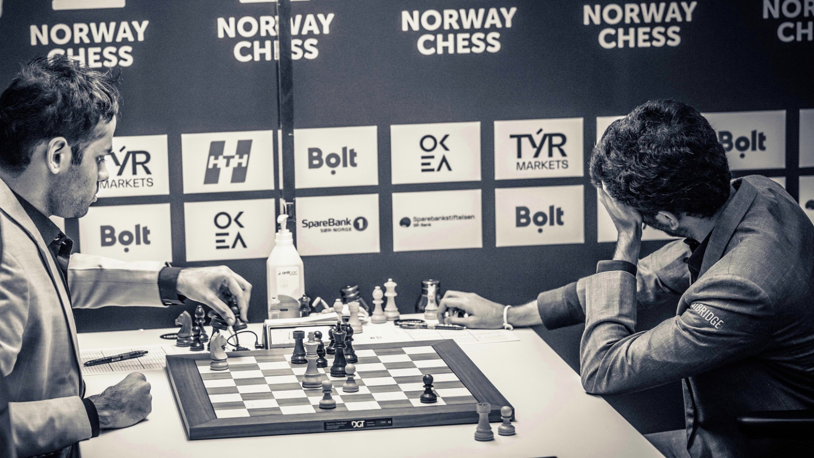 World Champion Gukesh reacts after resigning on Tuesday. (PHOTO: Michal Walusza via Norway Chess)