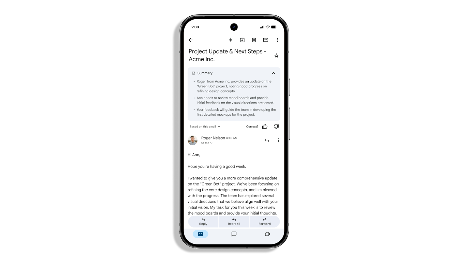 Gemini will now automatically summarise select emails for you.
