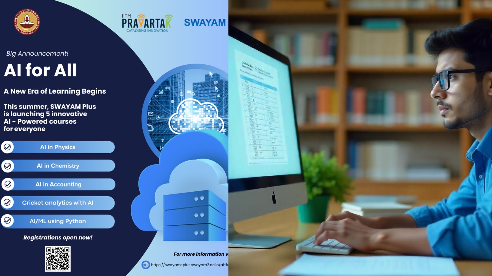 IIT Madras offers free SWAYAM Plus AI courses for UG, PG students, working professionals