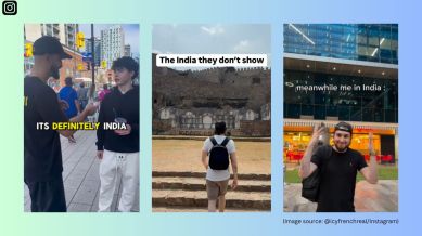 The creator travels to India and showcases a different reality to his followers