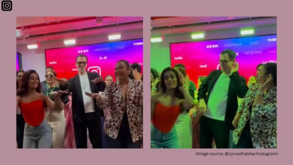 Mosseri stood beside the creators as they showed the Instagram CEO the dance steps he was supposed to follow