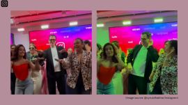 Mosseri stood beside the creators as they showed the Instagram CEO the dance steps he was supposed to follow