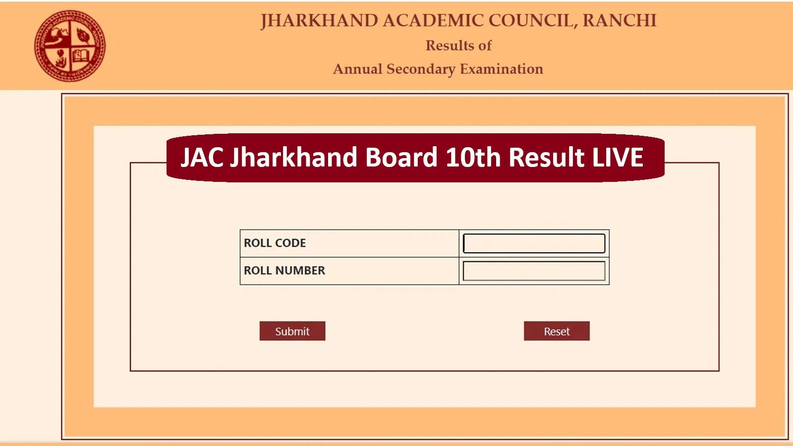 JAC Jharkhand Board Ranchi 10th Result 2025, Jacresults.com LIVE: Jharkhand Academic Council Matric result PC soon