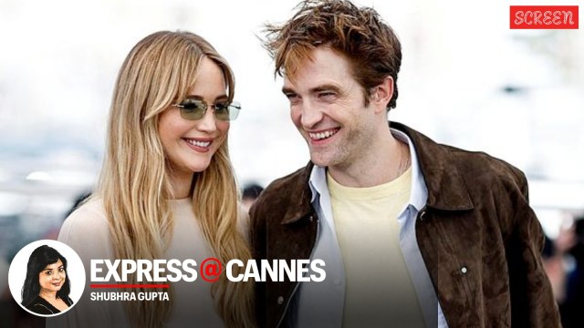 Jennifer Lawrence and Robert Pattinson in Cannes
