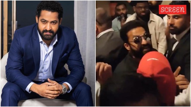While passing through a hallway, Jr NTR was approached by fans trying to take photos, causing congestion. This irked him and the actor shouted at his fans to cooperate with security.