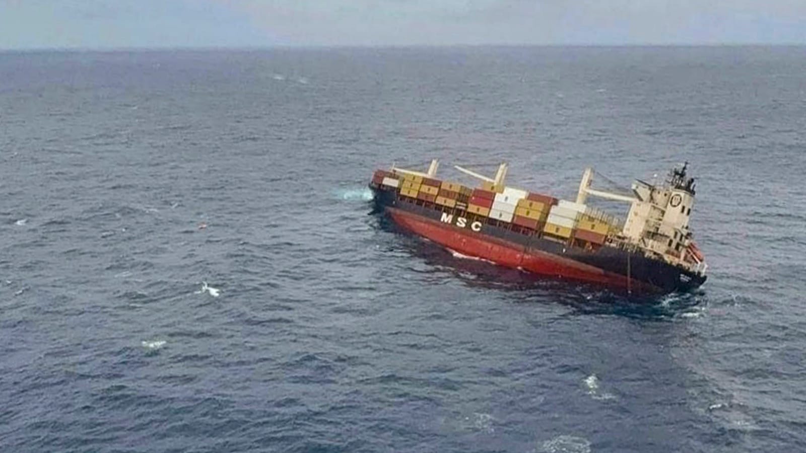 Container ship capsizes, potential oil spill threatens Kerala's coast