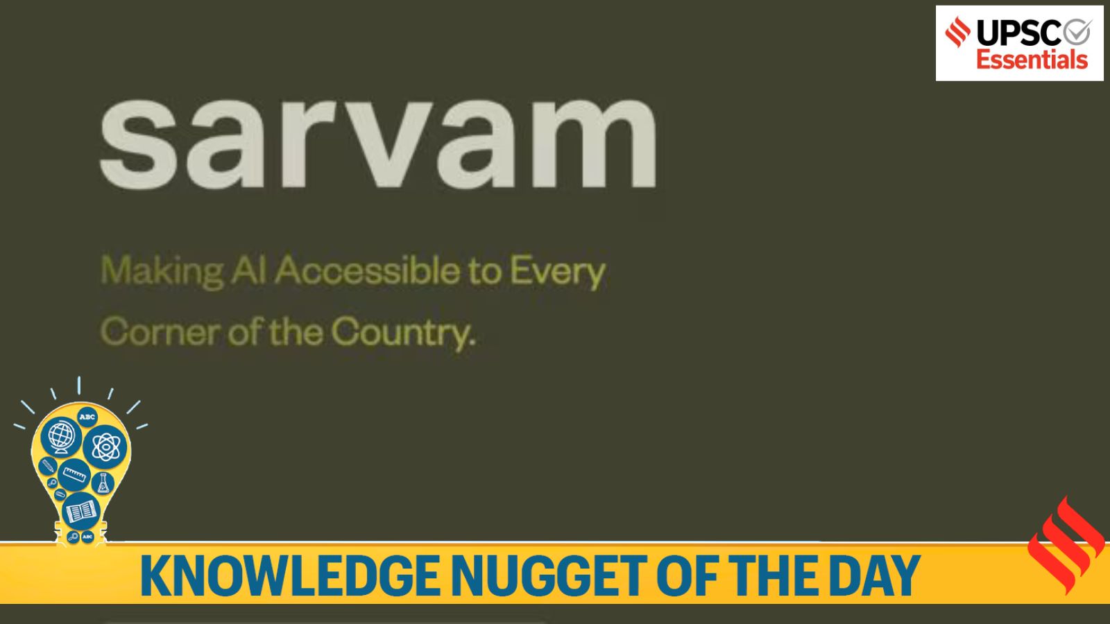 Knowledge Nugget | Sarvam and IndiaAI Mission: All you need to know for ...
