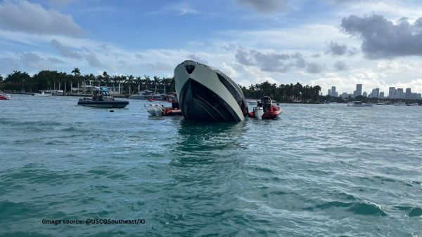 The 63-foot yacht, dubbed a 'Lamborghini vessel', allegedly had a capacity of only seven people.