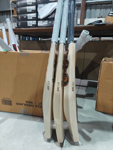Arc series: The latest curved bat series launched in the market by SG. 