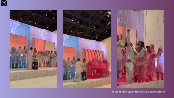 Pons is under fire for a dramatic gender reveal