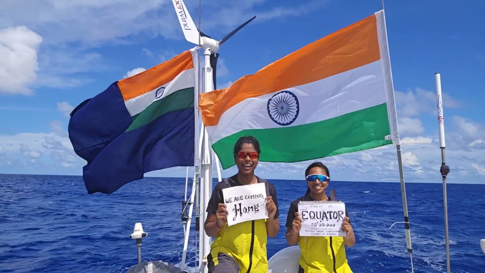 ‘We made it’: 2 women Navy officers brave navigation blackout, 20-foot waves, unforgiving cold in historic voyage around globe