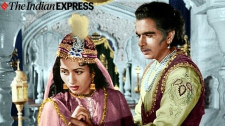 Madhubala and Dilip Kumar in film MUGHAL-E-AZAM