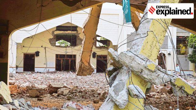 OPERATION SINDOOR: Damage caused at the Markaz Taiba campus by Indian missiles in Muridke, Pakistan