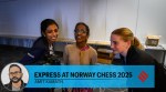 Nagalakshmi (centre) admits she doesn’t understand the nuances of the sport that her children Vaishali (left) and Praggnanandhaa have mastered. (Michal Walusza for Norway Chess)