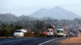 Bangaldesh, Meghalaya-Assam corridor, NH-6 highway project, Hybrid Annuity Mode, Northeast connectivity, Nitin Gadkari, strategic infrastructure, 4-lane expressway, Barak Valley, Indian express