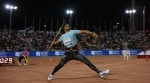 India's Neeraj Chopra in action during the Doha Diamond League in Qatar. (PHOTO: Diamond League/X)