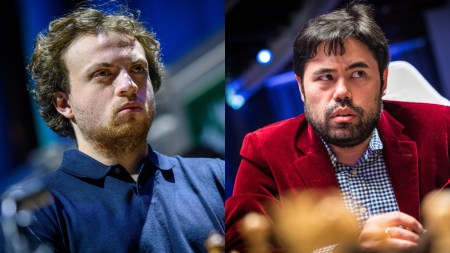 USA's Grandmasters Hans Niemann and Hikaru Nakamura. (FIDE & Freestyle Chess)
