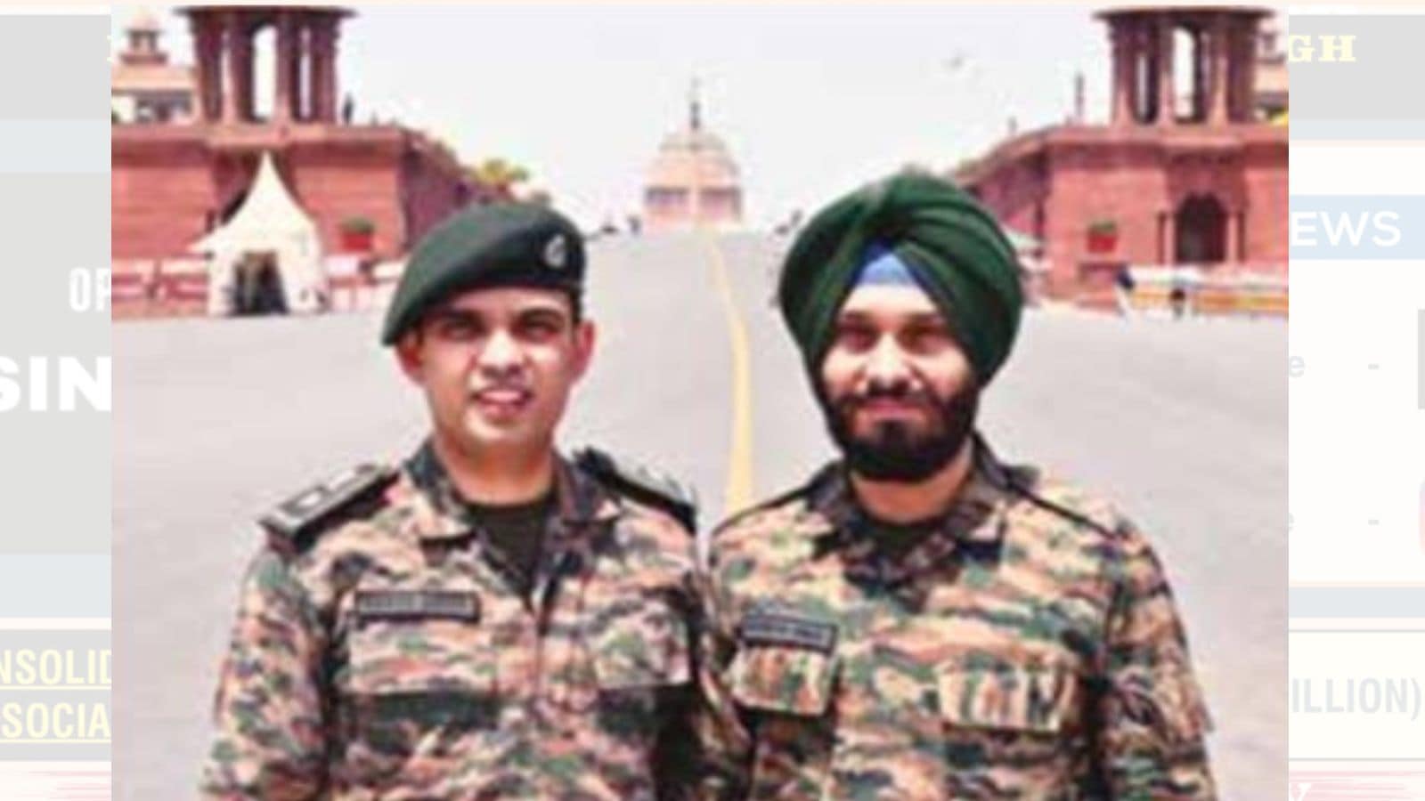 Lieutenant Colonel Harsh Gupta and Havaldar Surinder Singh. (Credit: Source in Army booklet on Operation Sindoor)