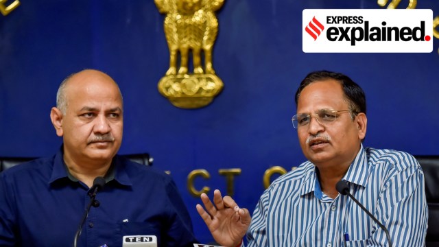 AAP leaders Manish Sisodia (left) and Satyendar Jain have been implicated in the Rs 2000 crore 'classroom scam'. (PTI)