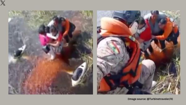 The pilot, Pablo Andrés Velarde, said an engine failure forced him to make an emergency landing in a swamp near a lagoon