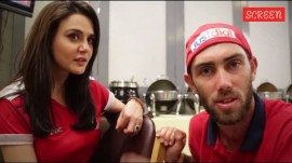 Preity Zinta and Glenn Maxwell