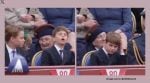 Louis mimics George’s hair-smoothing gesture, exaggerating the motion (Image source: @CBSNews/X)
