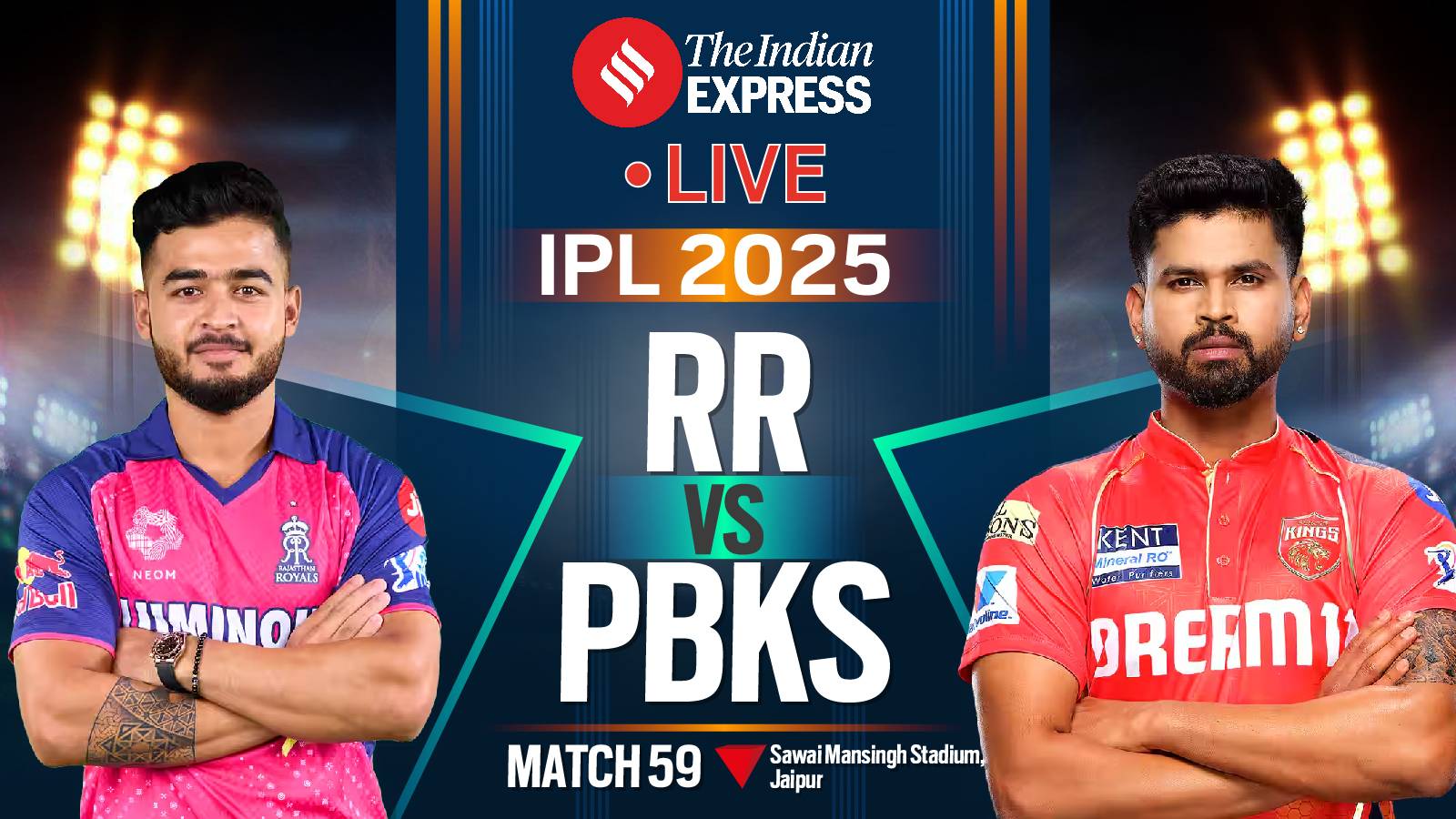 TATA IPL Today Match Live Score, Rajasthan Royals vs Punjab Kings Live Full Scorecard