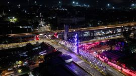 Reay road cable-stayed road-overbridge, bridging
