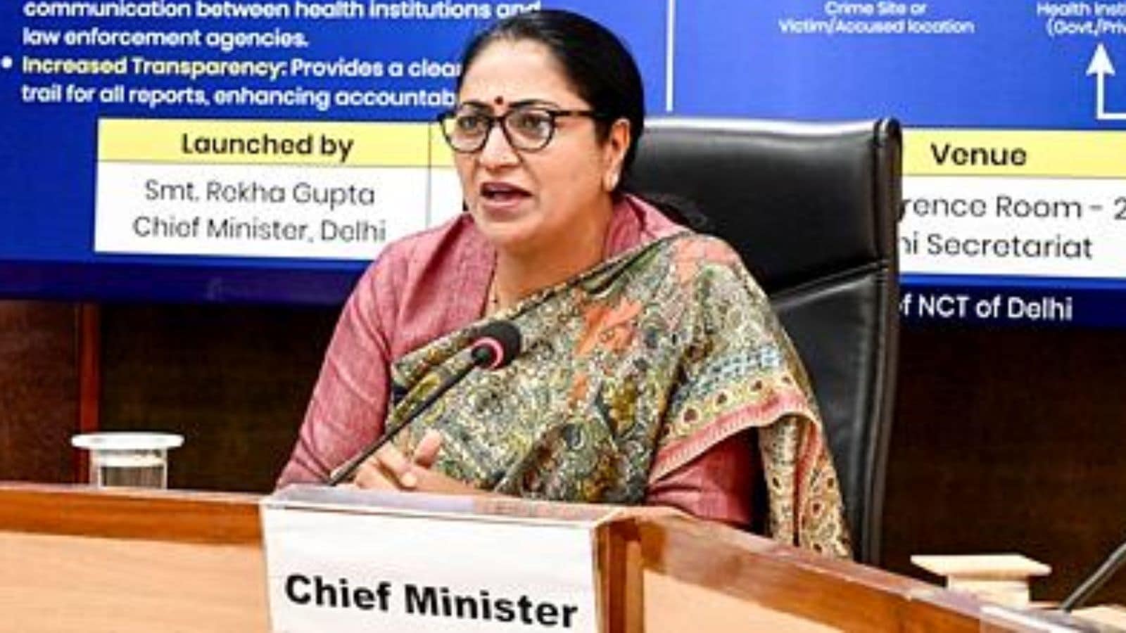 Delhi Chief Minister Rekha Gupta