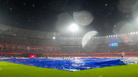 The SRH VS DC IPL 2025 game ended in a no result after wet outfield made play impossible in Hyderabad. (Sportzpics)