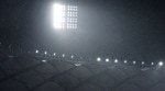 SRH vs DC in IPL 2025: Rain stops play during match 55 of the Indian Premier League season 18 (IPL 2025) between Sunrisers Hyderabad and Delhi Capitals held at the Rajiv Gandhi International Stadium, Hyderabad. (Sportzpics for IPL)