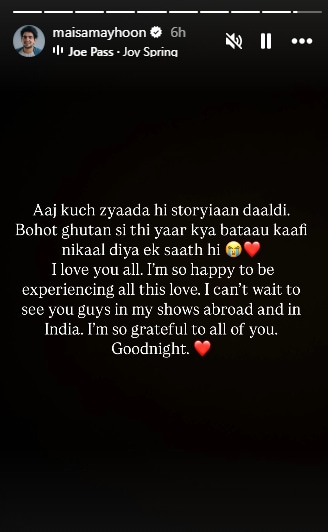 Samay Raina's Instagram Story
