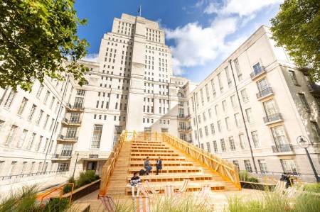 The steps at Senate House (Photo - University of London)
