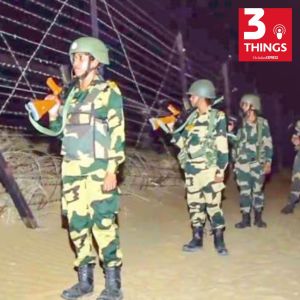 3 things podcast the indian express indian and Pakistan Bengaluru flooding