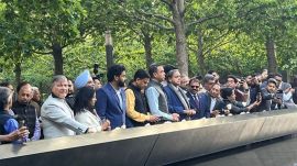 Members of all-party delegation led by Congress MP Tharoor pay tribute at 9/11 Memorial